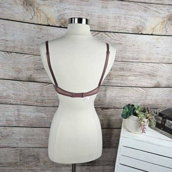 PINK Victoria's Secret Strappy Date Push-Up Bra Mauve Pink Size 32B - Picture 5 of 7